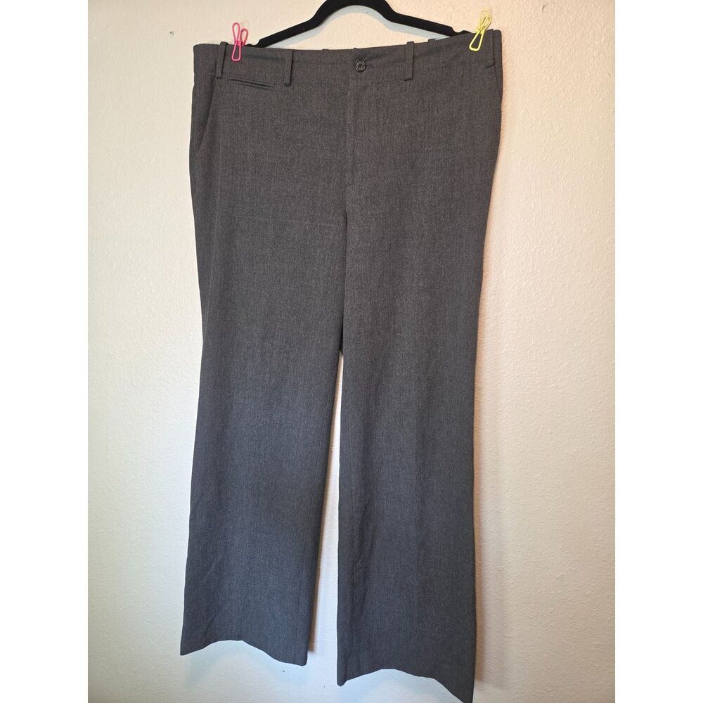 Lauren Ralph Lauren Sanderson Charcoal Gray Dress Pants Size 16 Work Trousers